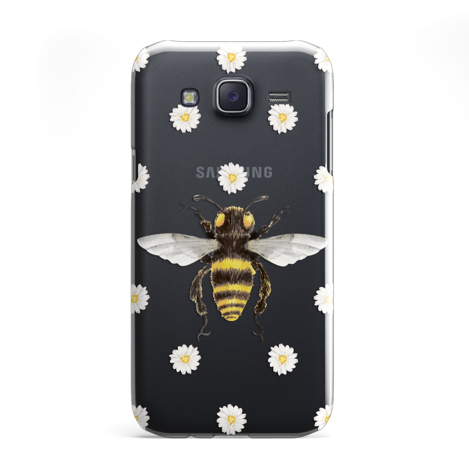 Bee Illustration with Daisies Samsung Galaxy J5 Case