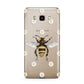 Bee Illustration with Daisies Samsung Galaxy J7 2016 Case on gold phone