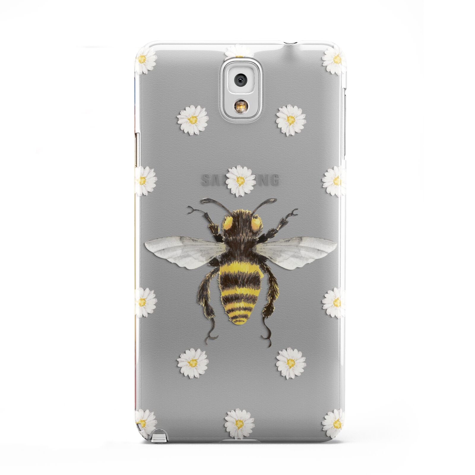 Bee Illustration with Daisies Samsung Galaxy Note 3 Case
