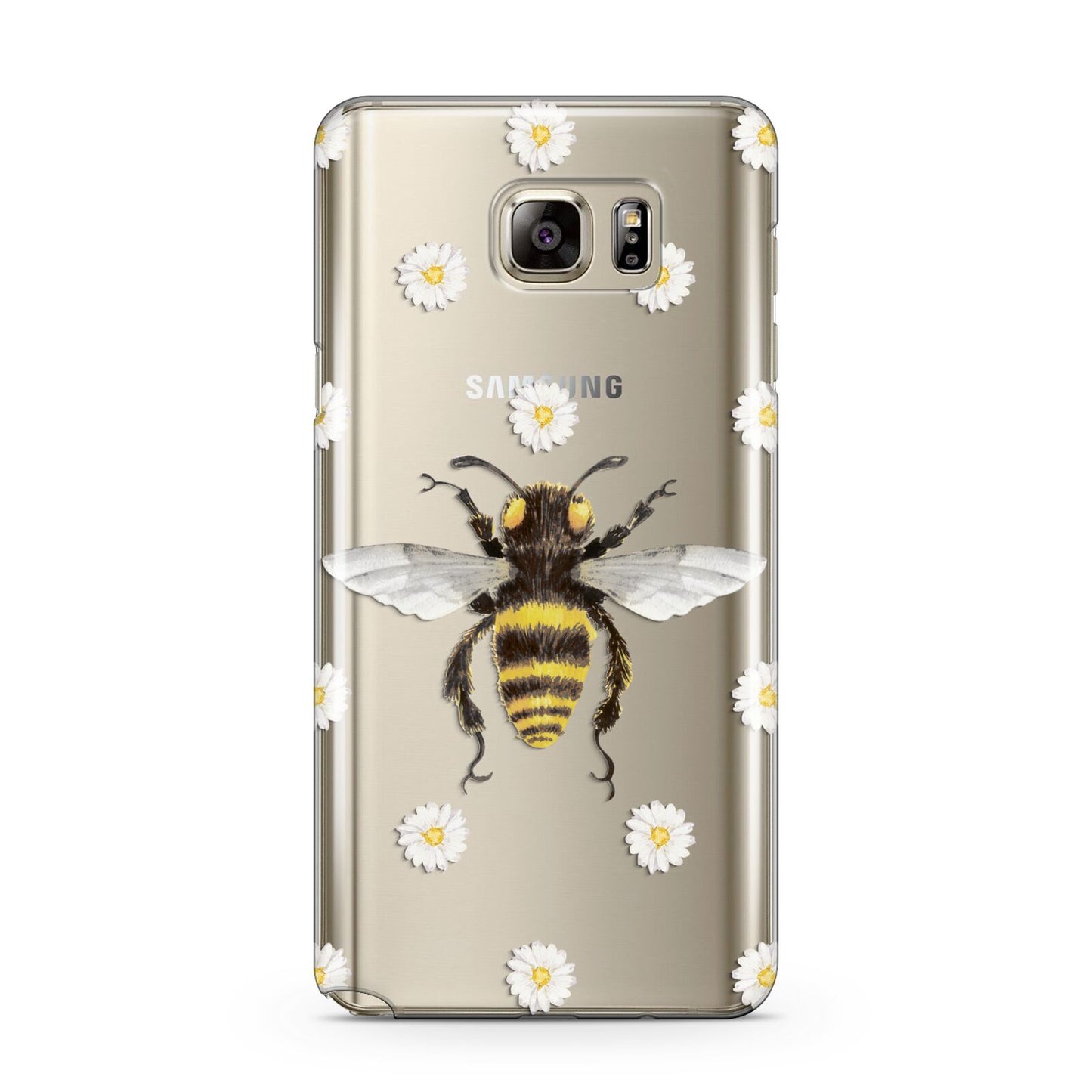 Bee Illustration with Daisies Samsung Galaxy Note 5 Case