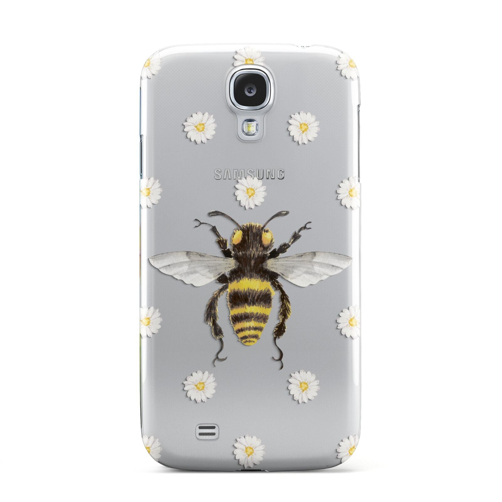 Bee Illustration with Daisies Samsung Galaxy S4 Case