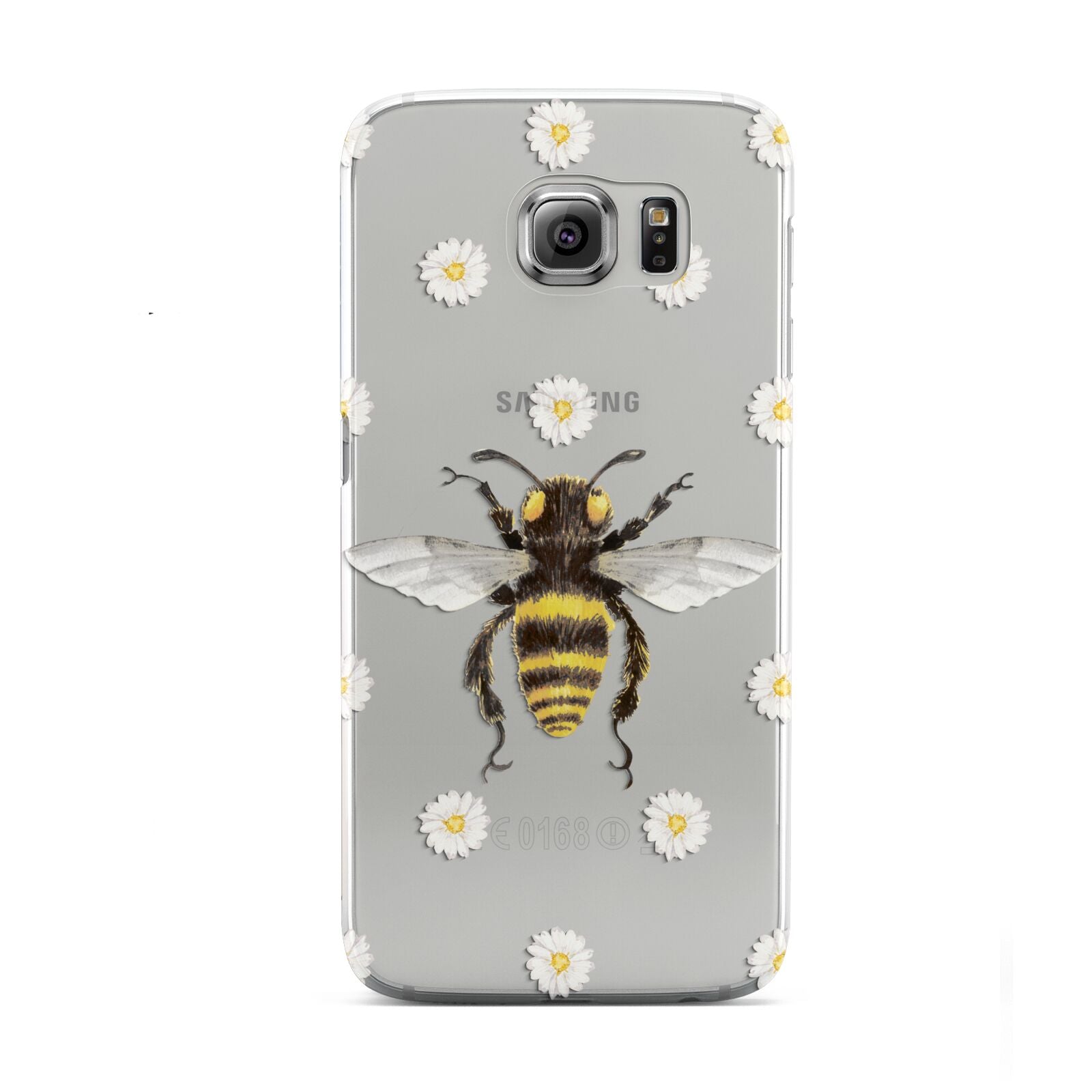 Bee Illustration with Daisies Samsung Galaxy S6 Case