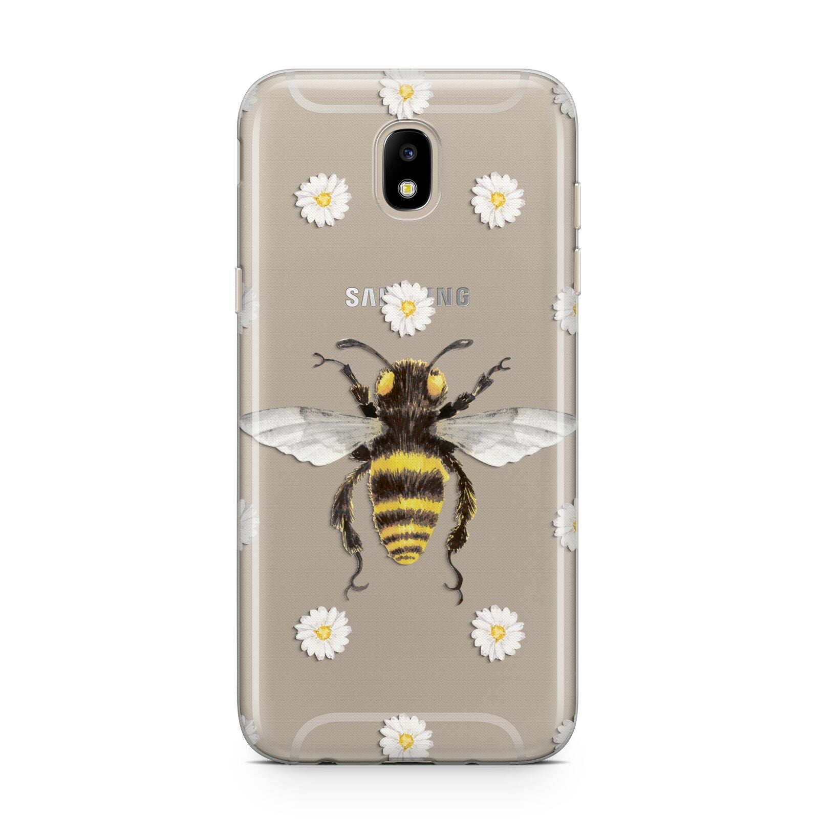 Bee Illustration with Daisies Samsung J5 2017 Case