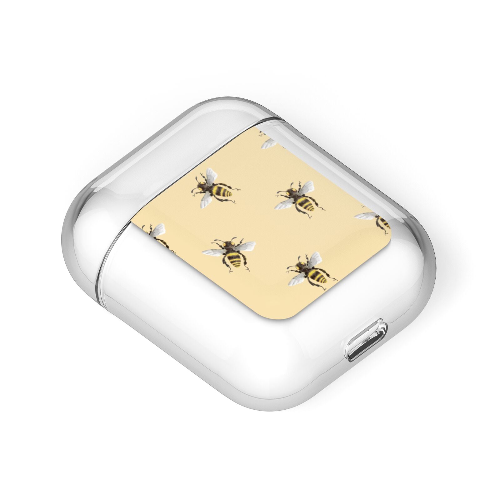 Bee Illustrations AirPods Case Laid Flat