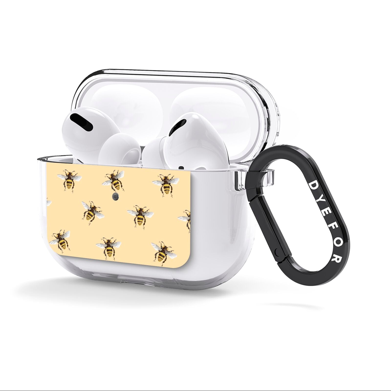 Bee Illustrations AirPods Clear Case 3rd Gen Side Image
