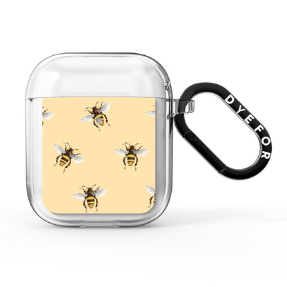 Bee Illustrations AirPods Clear Case