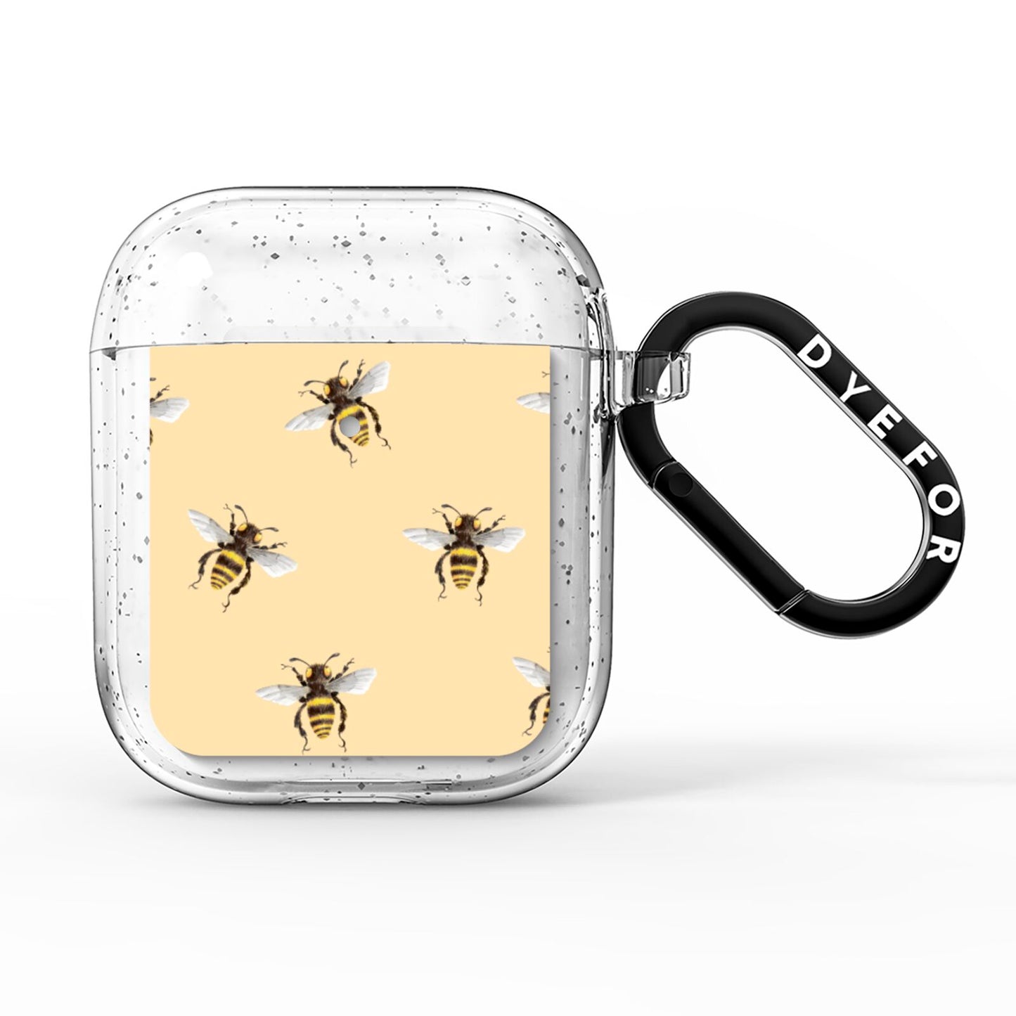 Bee Illustrations AirPods Glitter Case