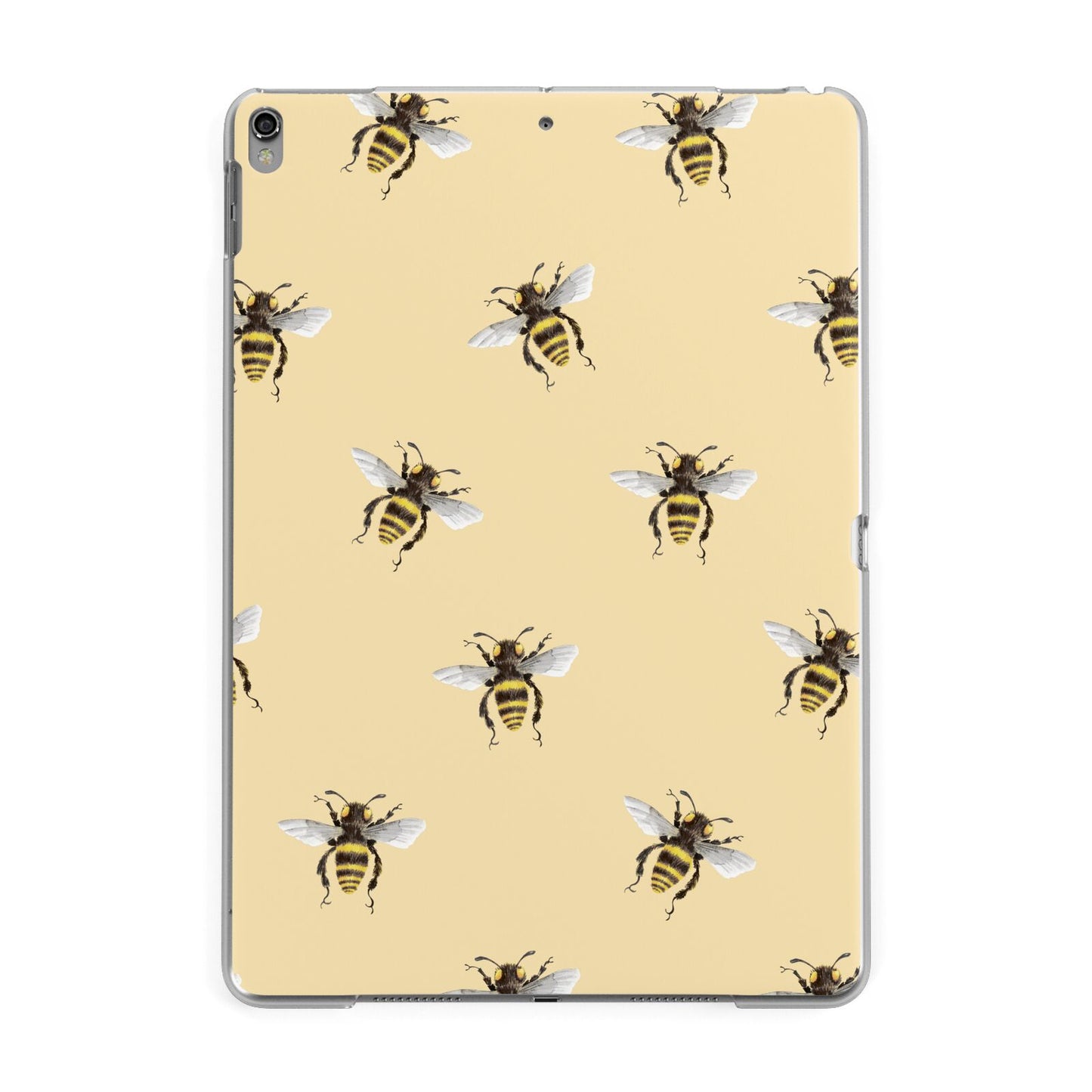 Bee Illustrations Apple iPad Grey Case
