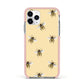 Bee Illustrations Apple iPhone 11 Pro in Silver with Pink Impact Case