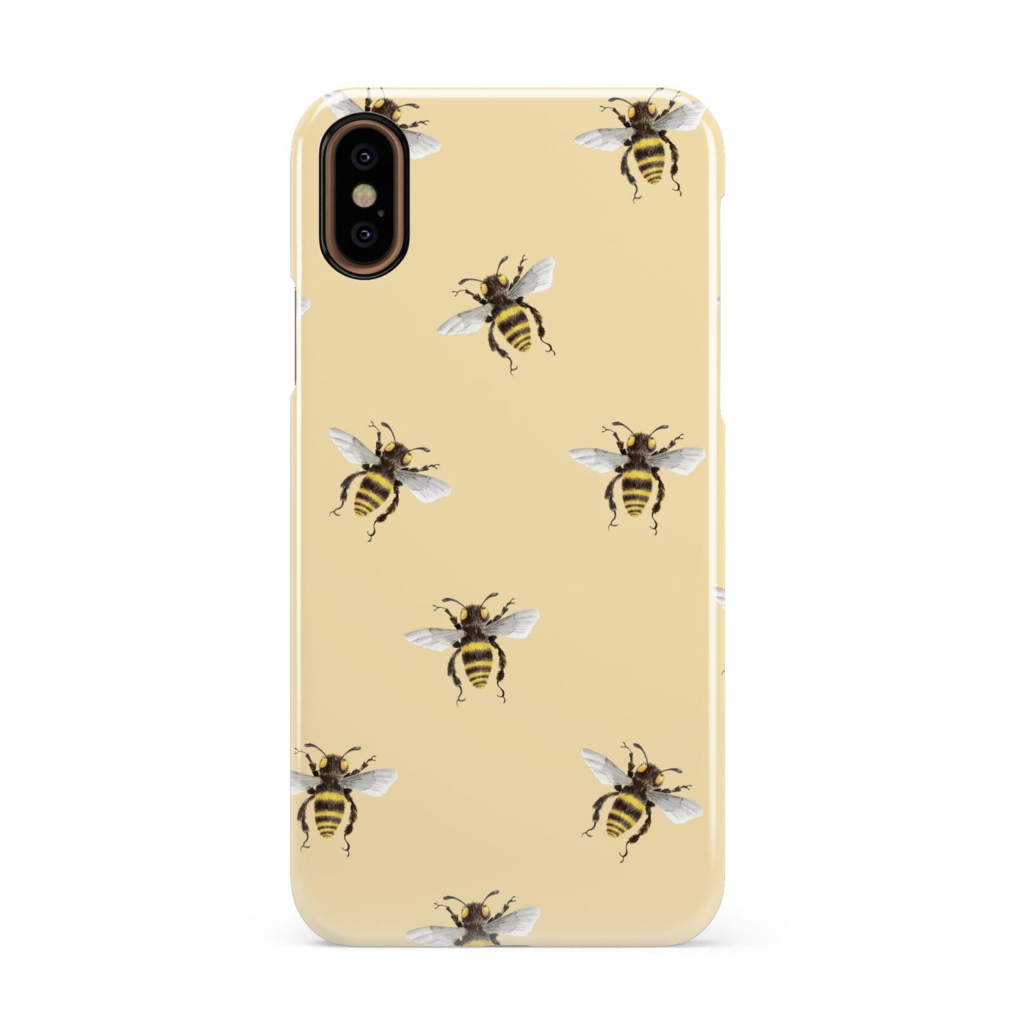 Bee Illustrations Apple iPhone XS 3D Snap Case