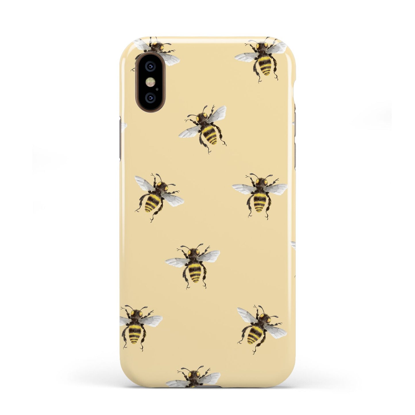 Bee Illustrations Apple iPhone XS 3D Tough