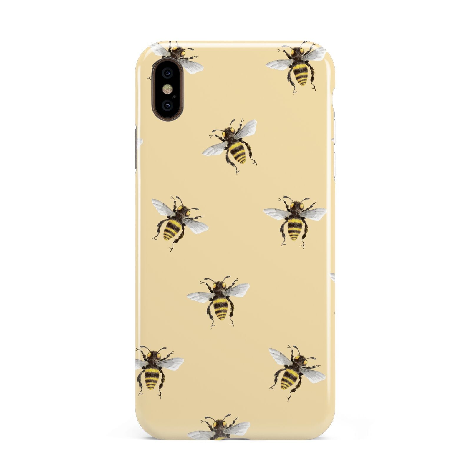 Bee Illustrations Apple iPhone Xs Max 3D Tough Case