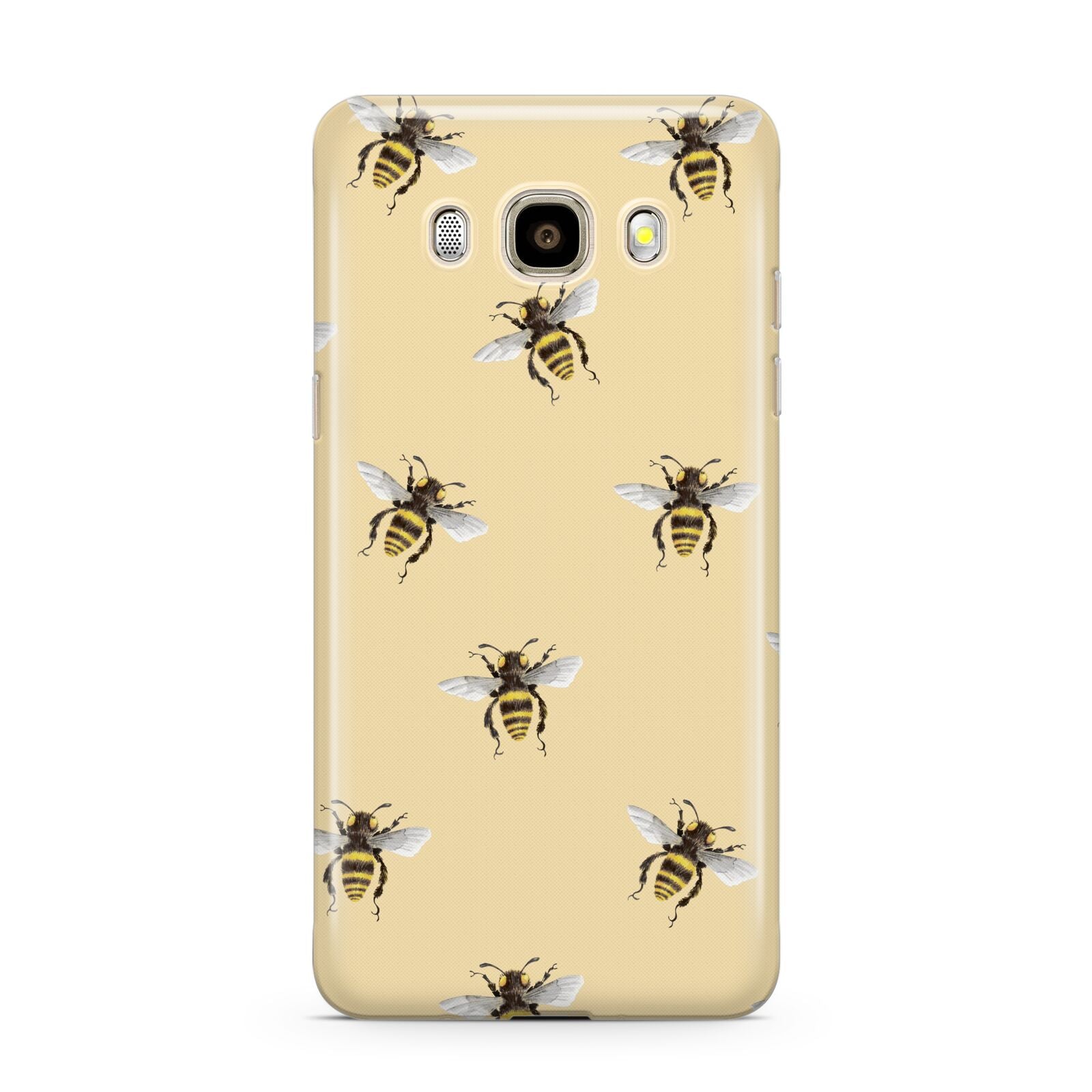 Bee Illustrations Samsung Galaxy J7 2016 Case on gold phone