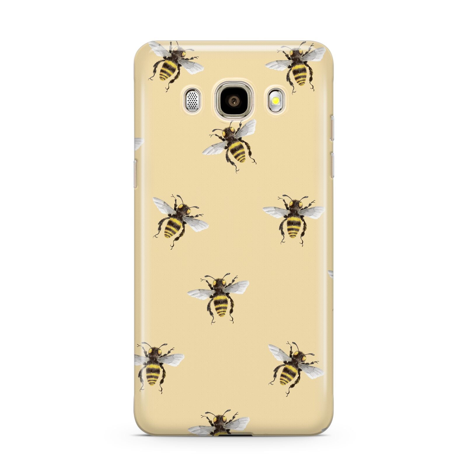 Bee Illustrations Samsung Galaxy J7 2016 Case on gold phone