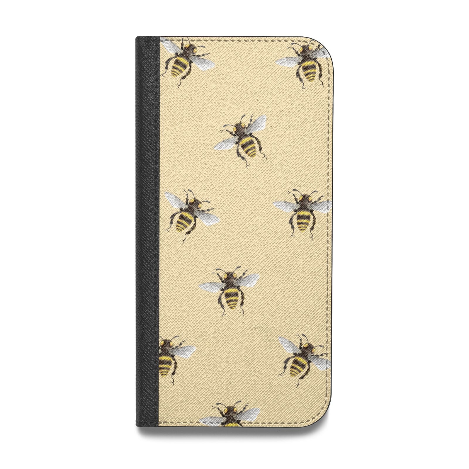 Bee Illustrations Vegan Leather Flip Samsung Case