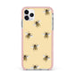 Bee Illustrations iPhone 11 Pro Max Impact Pink Edge Case