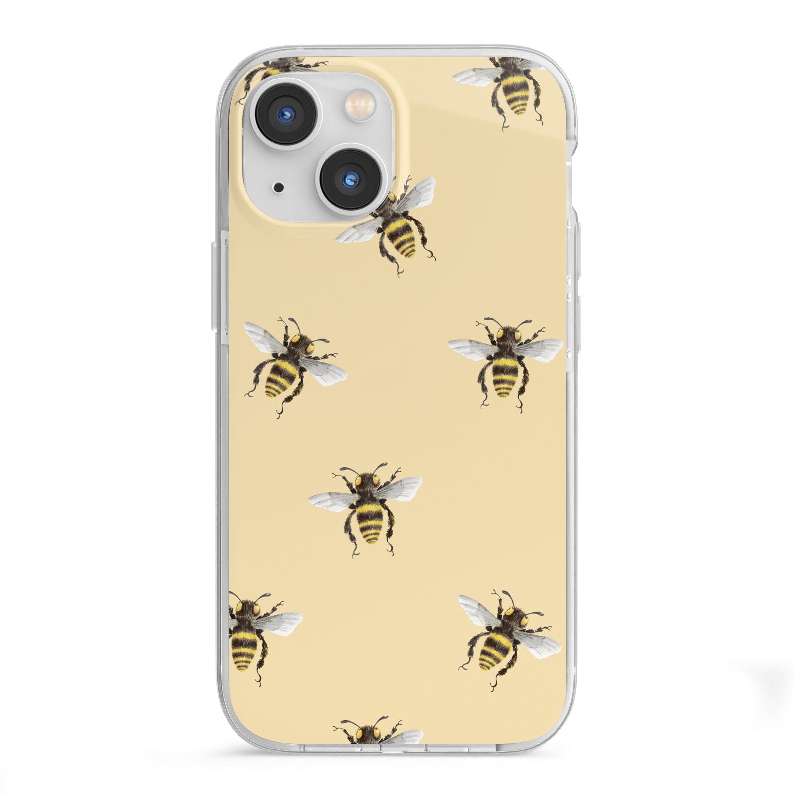 Bee Illustrations iPhone 13 Mini TPU Impact Case with White Edges