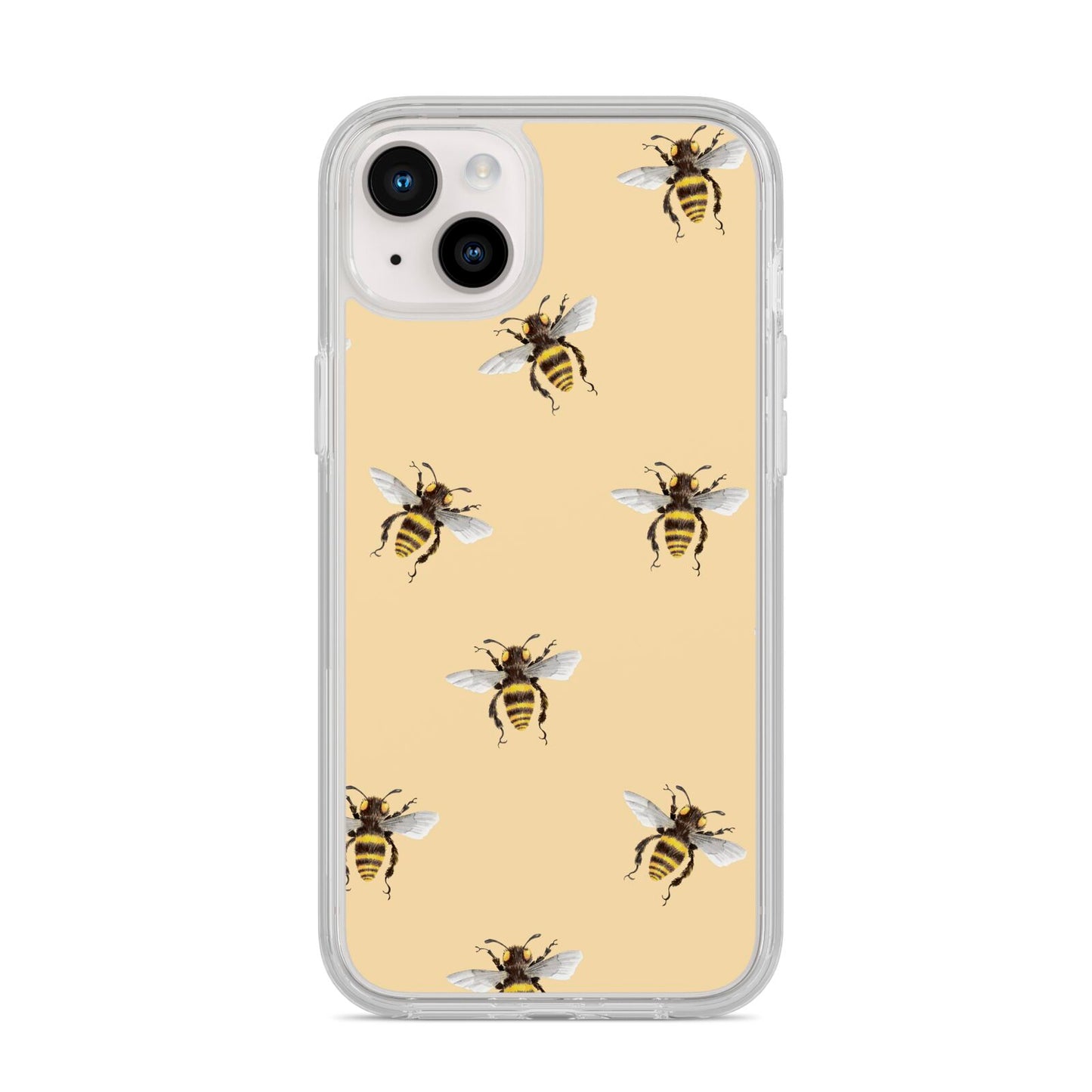 Bee Illustrations iPhone 14 Plus Clear Tough Case Starlight
