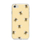 Bee Illustrations iPhone 8 Bumper Case on Silver iPhone