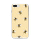 Bee Illustrations iPhone 8 Plus Bumper Case on Silver iPhone