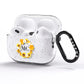 Bee Sunflower Wreath Personalised Initials AirPods Pro Glitter Case Side Image