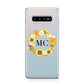 Bee Sunflower Wreath Personalised Initials Protective Samsung Galaxy Case