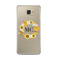 Bee Sunflower Wreath Personalised Initials Samsung Galaxy A5 2016 Case on gold phone