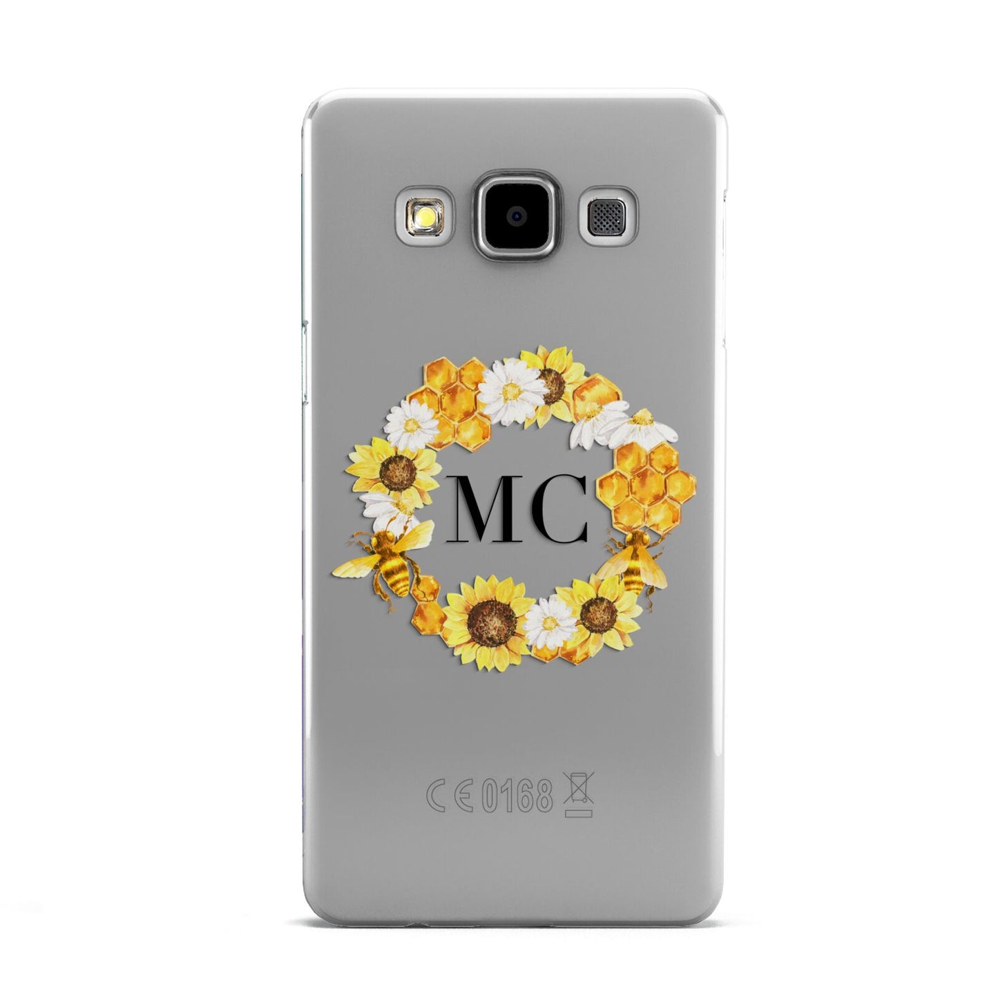 Bee Sunflower Wreath Personalised Initials Samsung Galaxy A5 Case
