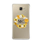 Bee Sunflower Wreath Personalised Initials Samsung Galaxy A9 2016 Case on gold phone
