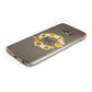 Bee Sunflower Wreath Personalised Initials Samsung Galaxy Case Bottom Cutout