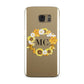 Bee Sunflower Wreath Personalised Initials Samsung Galaxy Case