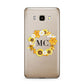 Bee Sunflower Wreath Personalised Initials Samsung Galaxy J7 2016 Case on gold phone