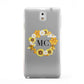 Bee Sunflower Wreath Personalised Initials Samsung Galaxy Note 3 Case