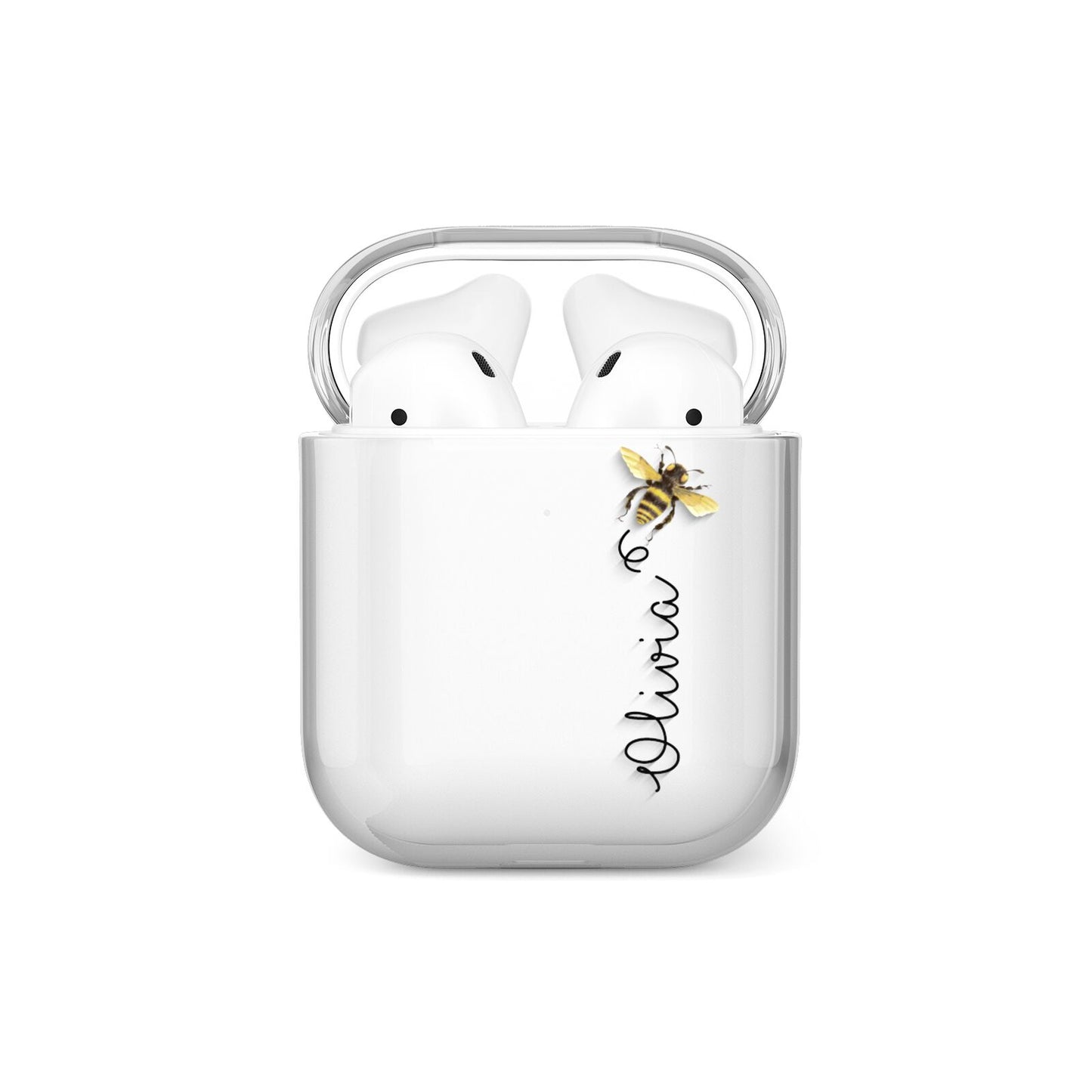 Bee in Flight Personalised Name AirPods Case