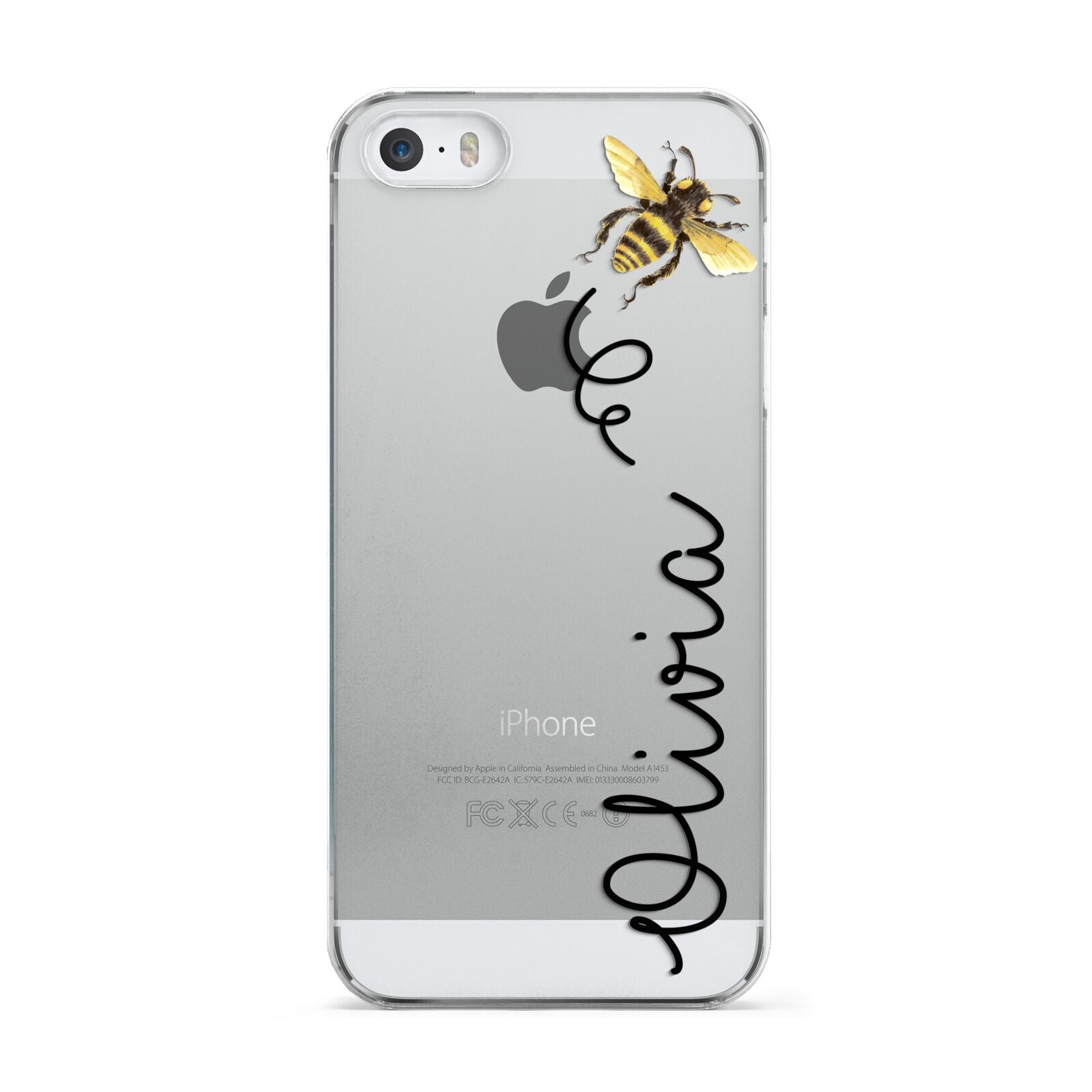 Bee in Flight Personalised Name Apple iPhone 5 Case