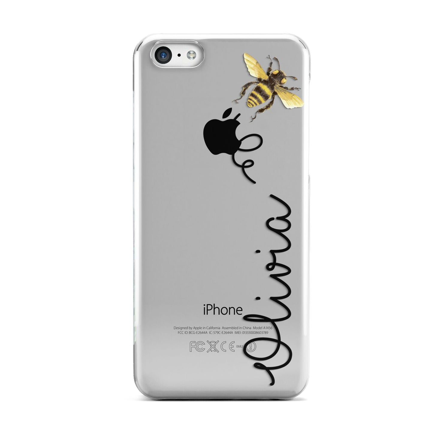 Bee in Flight Personalised Name Apple iPhone 5c Case