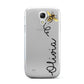 Bee in Flight Personalised Name Samsung Galaxy S4 Mini Case
