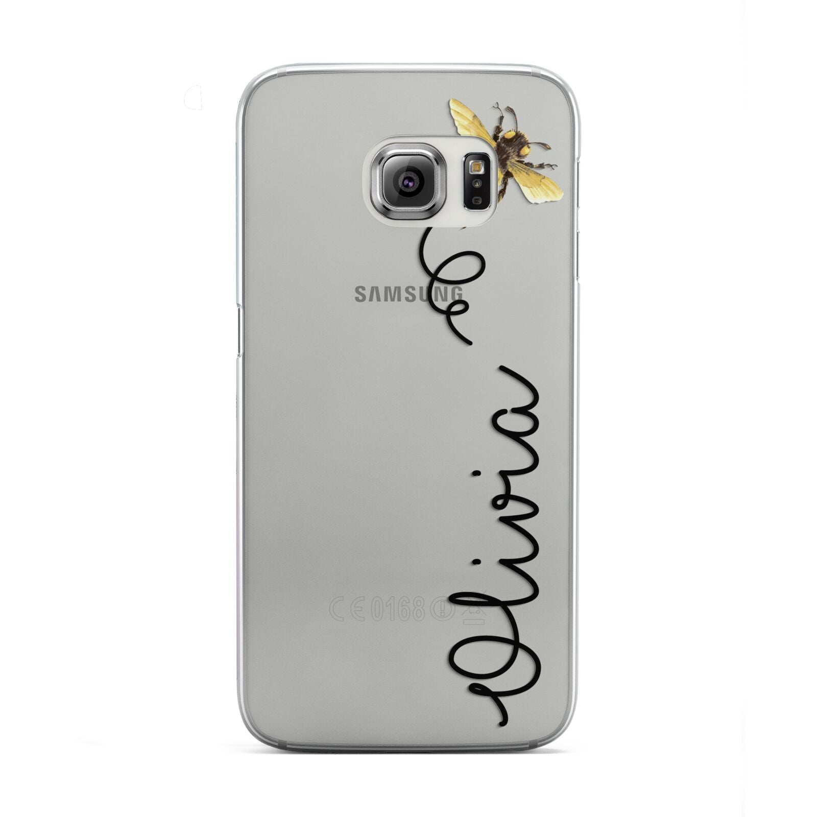 Bee in Flight Personalised Name Samsung Galaxy S6 Edge Case