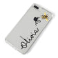 Bee in Flight Personalised Name iPhone 8 Plus Bumper Case on Silver iPhone Alternative Image