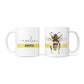 Bees Daisies Personalised Names 10oz Mug Alternative Image 3