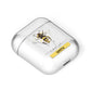 Bees Daisies Personalised Names AirPods Case Laid Flat
