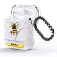 Bees Daisies Personalised Names AirPods Glitter Case Side Image
