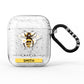 Bees Daisies Personalised Names AirPods Glitter Case