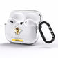 Bees Daisies Personalised Names AirPods Pro Clear Case Side Image
