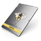 Bees Daisies Personalised Names Apple iPad Case on Grey iPad Side View