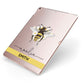 Bees Daisies Personalised Names Apple iPad Case on Rose Gold iPad Side View
