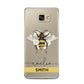 Bees Daisies Personalised Names Samsung Galaxy A5 2016 Case on gold phone
