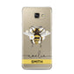 Bees Daisies Personalised Names Samsung Galaxy A7 2016 Case on gold phone