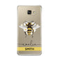 Bees Daisies Personalised Names Samsung Galaxy A9 2016 Case on gold phone