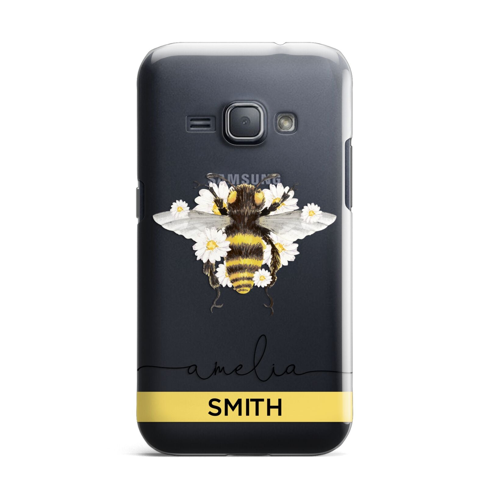 Bees Daisies Personalised Names Samsung Galaxy J1 2016 Case